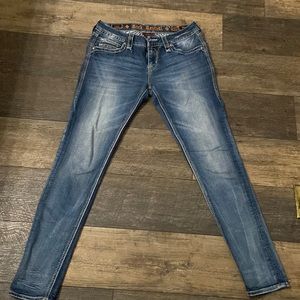 Rock revival lam skinny jeans size 30 inseam 30